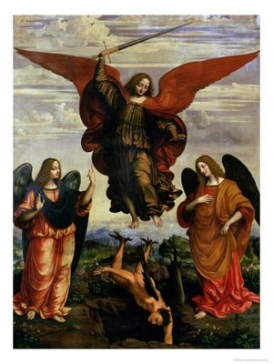 The Archangels Triumphing Over Lucifer